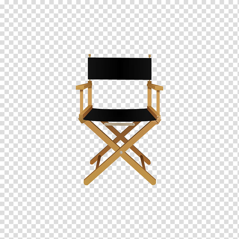 Director Chiar, brown director's chair transparent background PNG clipart