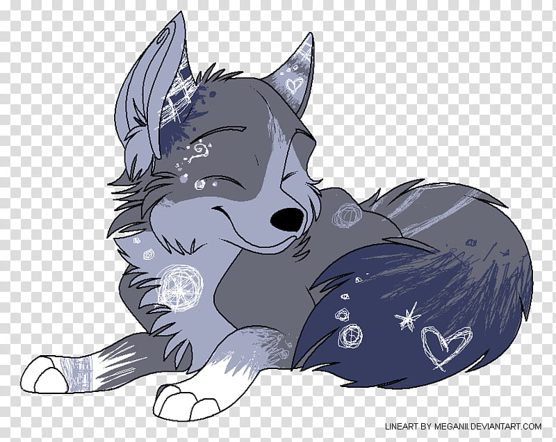 Dark Blue wolf or dog adopt (SOLD), gray dog illustration transparent background PNG clipart