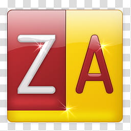 Release Shining Z , red and yellow ZA paper transparent background PNG clipart