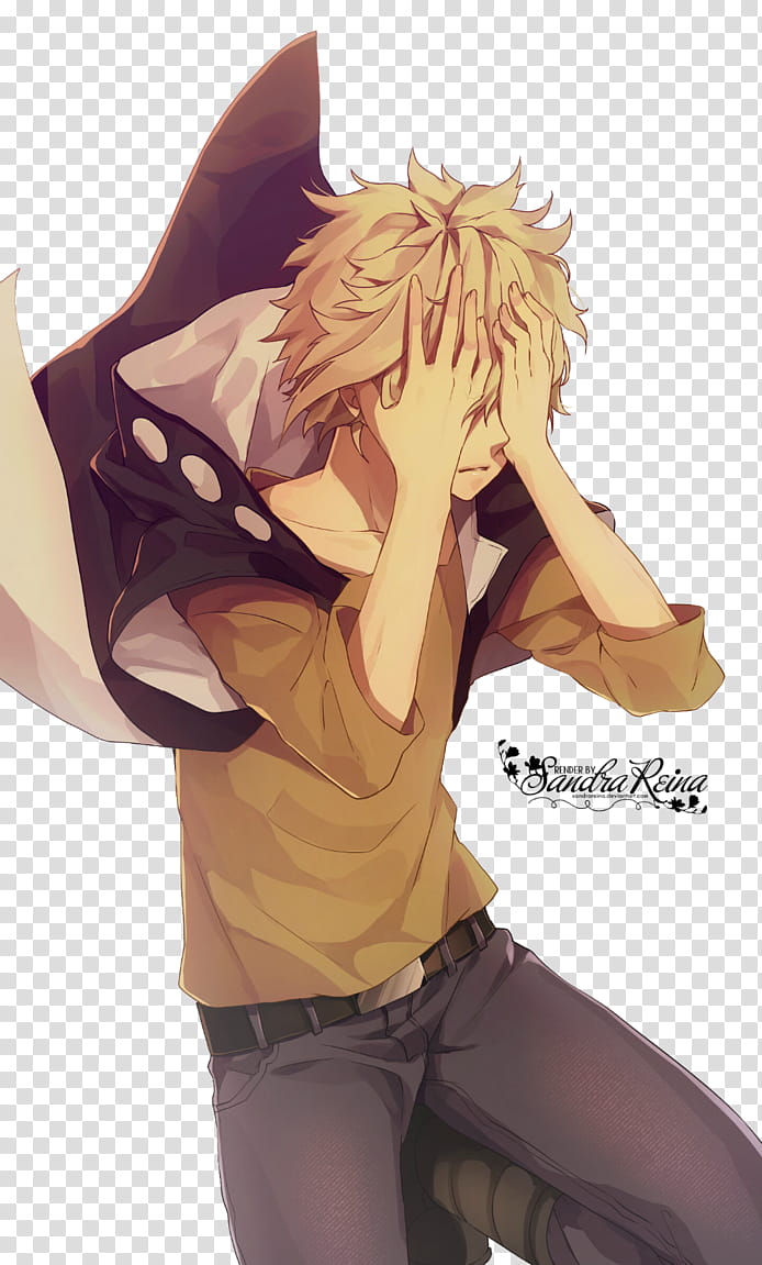 [Render #] Kano Shuuya, blonde hair anime character transparent background PNG clipart