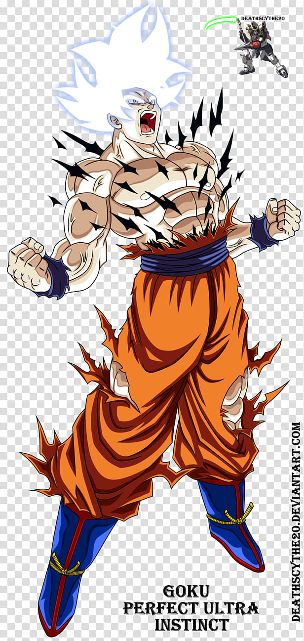 Goku, Perfect Ultra Instinct transparent background PNG clipart