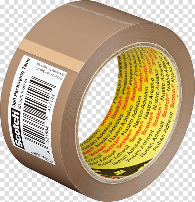 Adhesive Tape, Scotch Tape, Boxsealing Tape, Tesa Se, Polypropylene, Yellow transparent background PNG clipart