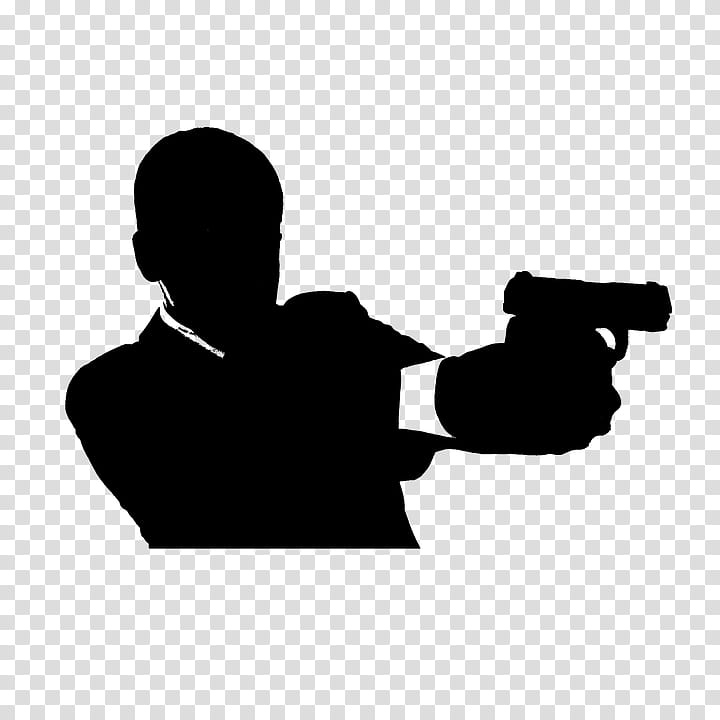 silhouette optical instrument arm elbow font, Gun, Shooting, Sitting, Firearm transparent background PNG clipart