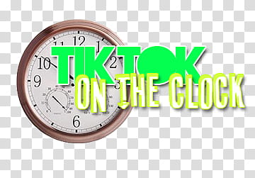 Textos, tiktok on the clock text transparent background PNG clipart