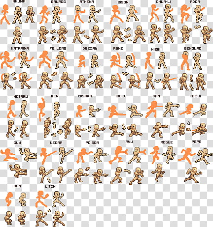 It was that kinda fighting game template, assorted-color illustrations transparent background PNG clipart