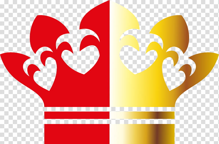 Love Background Heart, Crown, Throne, Symbol, Red, Yellow, Valentines Day, Gesture transparent background PNG clipart