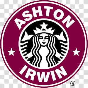 Starbucks Logos s, Ashton Irwin logo transparent background PNG clipart