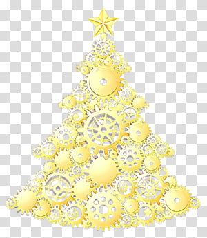 Christmas tree,  Cartoon, Christmas Decoration, Holiday Ornament, Christmas Ornament, Colorado Spruce, Yellow, Interior Design transparent background PNG clipart thumbnail