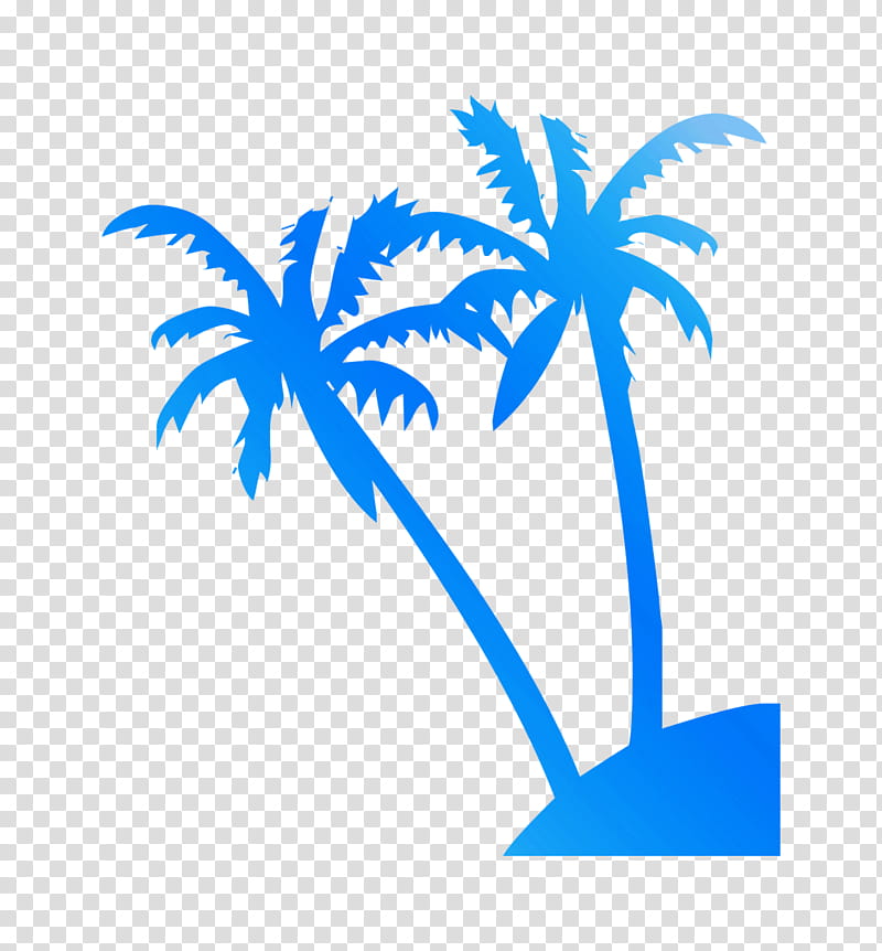 Cartoon Palm Tree, Beach, Hotel, Room, Arecales, Electric Blue, Plant, Leaf transparent background PNG clipart