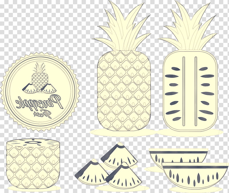 Pineapple, Ananas, Fruit, Yellow, Plant, Poales, Food transparent background PNG clipart