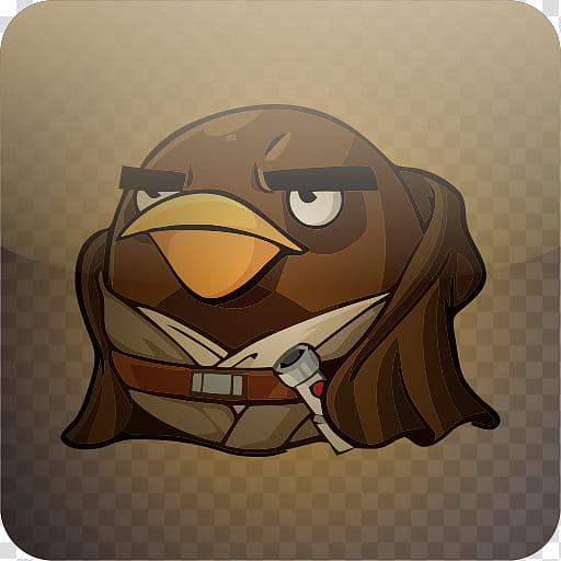 Angry Birds Style Icons, Mace Windu transparent background PNG clipart