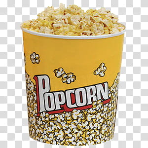 , yellow popcorn in bowl transparent background PNG clipart