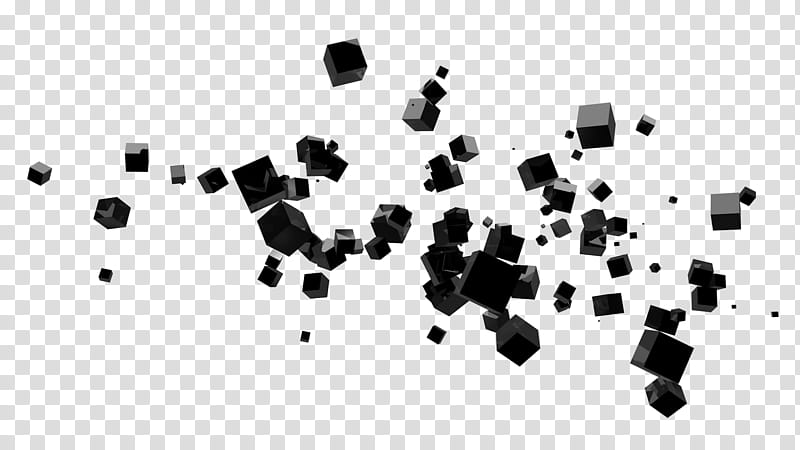 Cubes , black D cube illustration transparent background PNG clipart