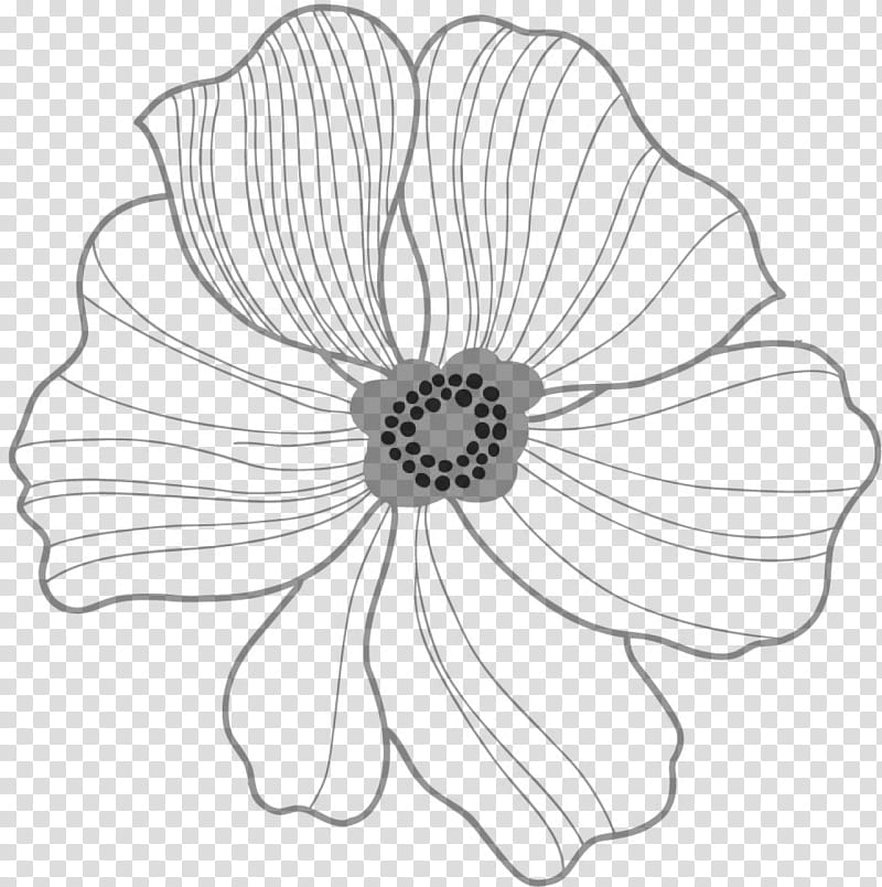 Flowers PS Brushes, gray flower illustration transparent background PNG clipart