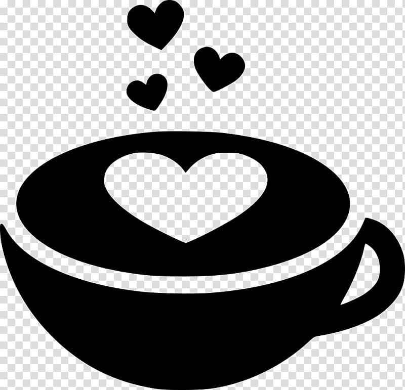 Love Black And White, Heart, Coffee, Romance, Valentines Day, Intimate Relationship, Coffee Cup, Couple transparent background PNG clipart