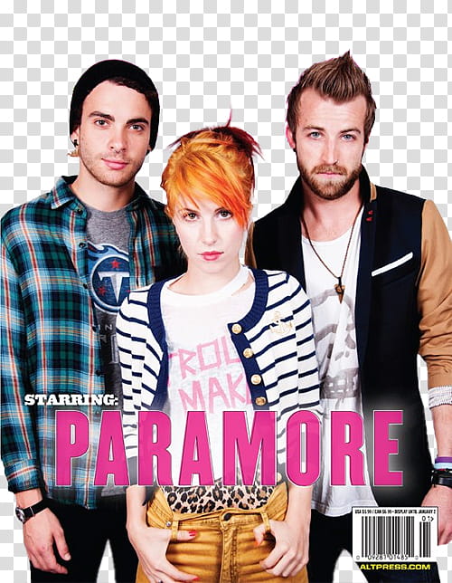 Paramore, standing Paramore band transparent background PNG clipart