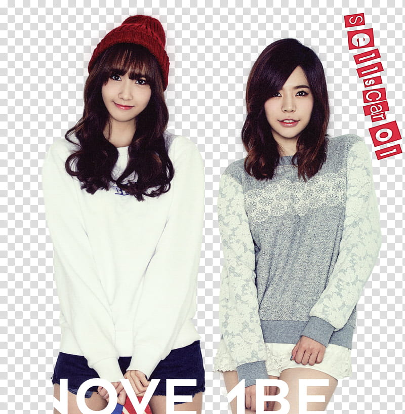 YoonA and Sunny SNSD render transparent background PNG clipart