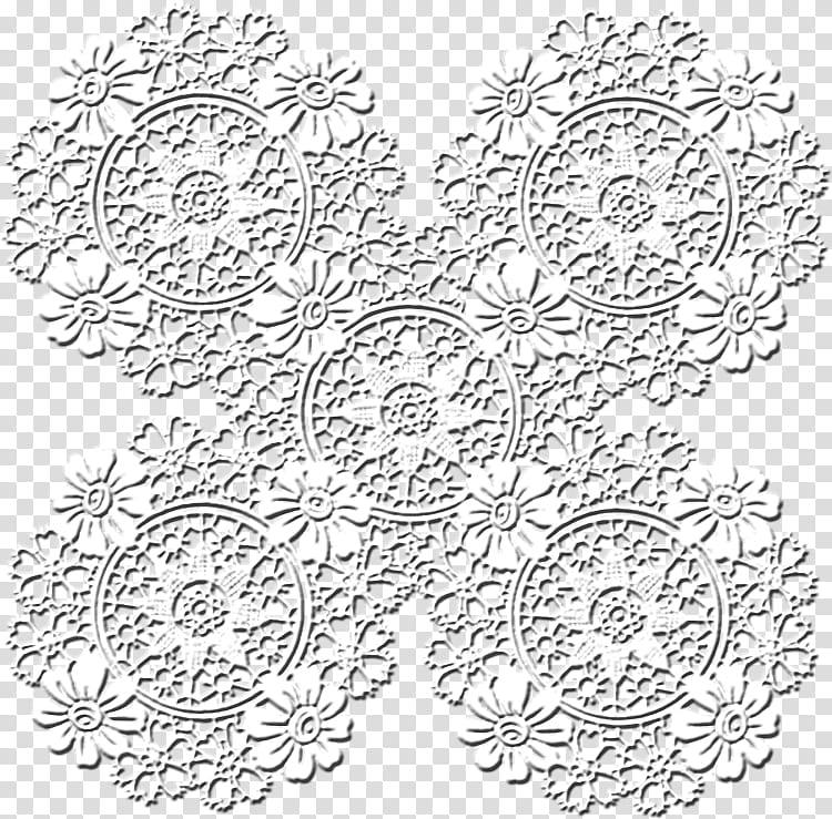 Motif, Lace, Doilies, Visual Arts, Clothing, Computer Software, Line Art, Black And White transparent background PNG clipart