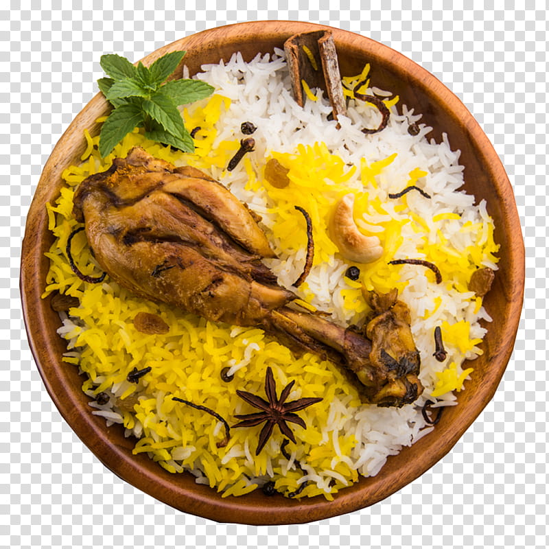 Indian Food, Biryani, Hyderabadi Biryani, Hyderabadi Cuisine, Indian Cuisine, Raita, Dum Pukht, Turkish Cuisine transparent background PNG clipart