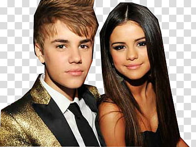 Selena Gomez y Justin Bieber transparent background PNG clipart