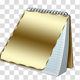 NotePad Icons, notepad gold copy transparent background PNG clipart
