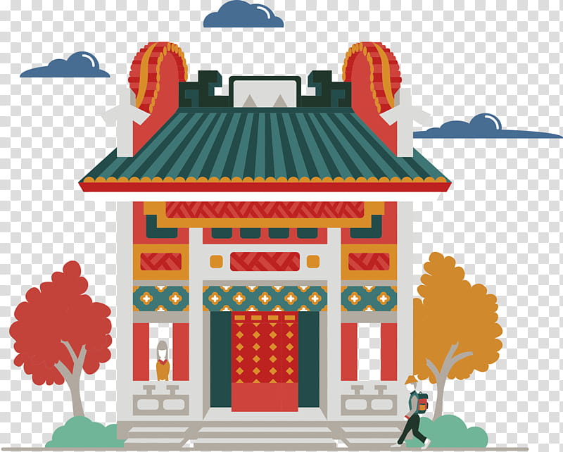House Logo, Foshan Ancestral Temple, Poster, Creative Work, Cartoon, Home, Line, Toy transparent background PNG clipart