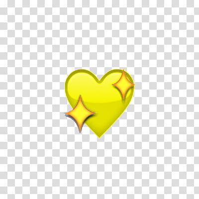 yellow heart transparent background PNG clipart