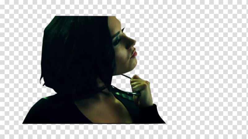 Demi Lovato Confident , Demi Lovato leaning her head sidewards transparent background PNG clipart