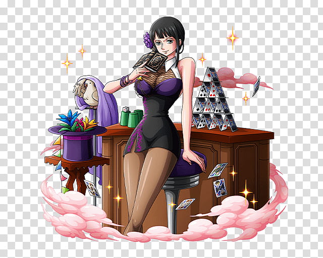 NICO ROBIN, female One Piece character transparent background PNG clipart