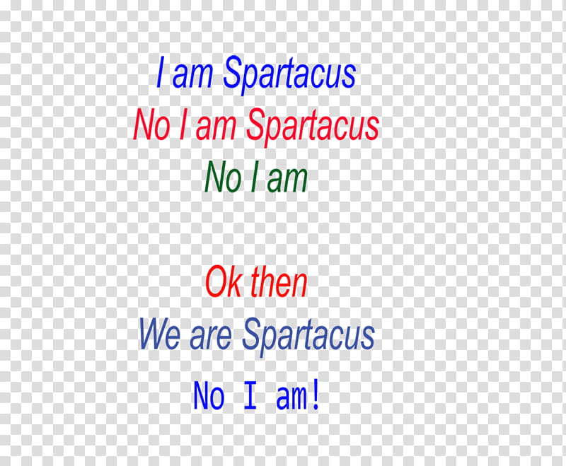 I am Spartacus  transparent background PNG clipart