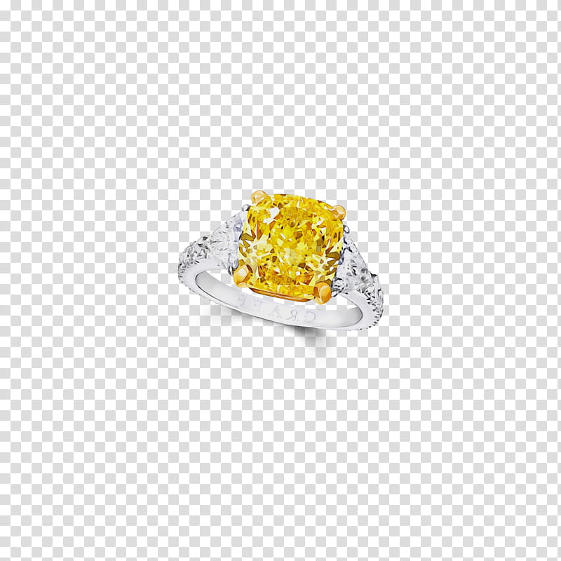 Yellow, Ring, Gemstone, Jewellery, Cuisine, Diamond, Food, Silver transparent background PNG clipart