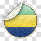 world flags, Gabon icon transparent background PNG clipart