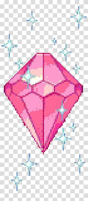 PASTEL PIXELS IV, pink diamond illustration transparent background PNG clipart