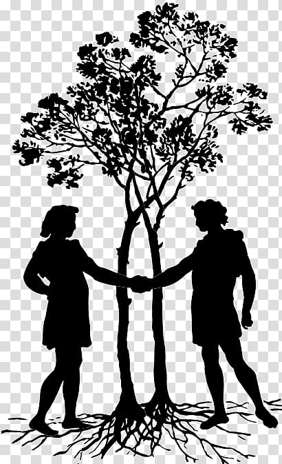 Tree Branch Silhouette, Southbury, Drawing, Logo, People In Nature, Standing, Male, Blackandwhite transparent background PNG clipart