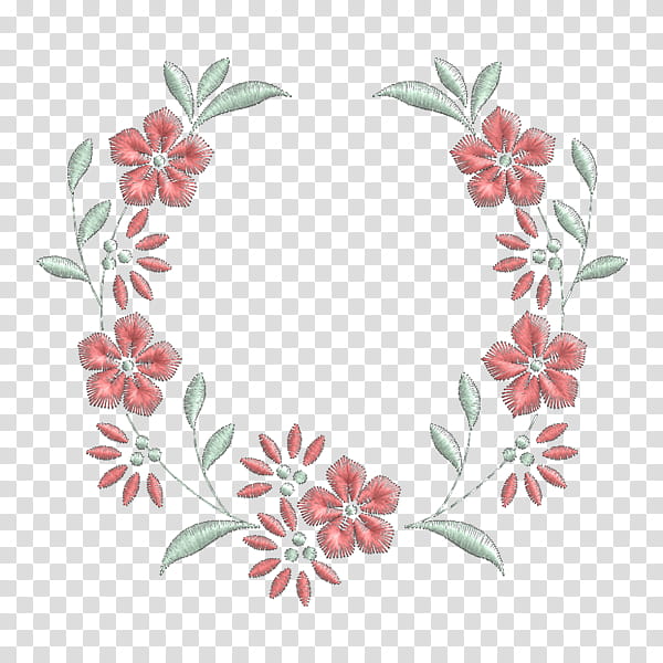 Pink Flower, Embroidery, Frames, Ornament, Petal, Floral Design, Handicraft, Arabesque transparent background PNG clipart