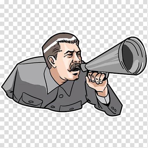 Microphone, Joseph Stalin, Sticker, Telegram, Text, VK, Cartoon, Communication transparent background PNG clipart