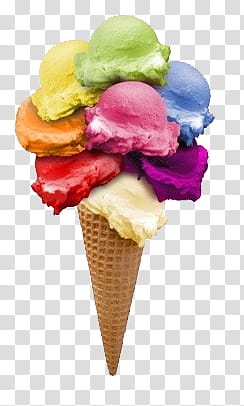 colours, multicolored ice cream transparent background PNG clipart