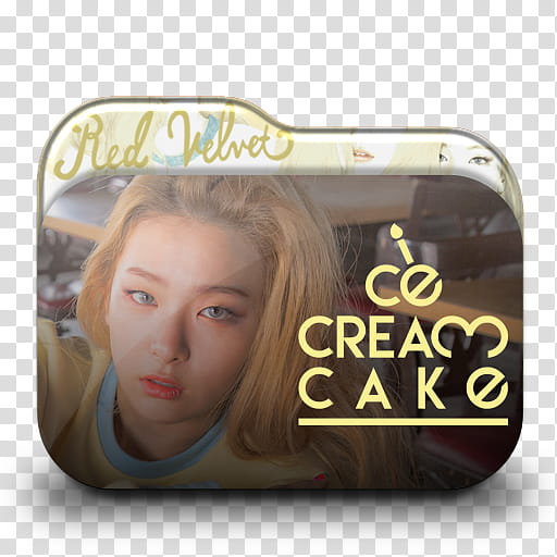Red Velvet Ice Cream Cake Folder Icon Pack Rv Seulgi Transparent Background Png Clipart Hiclipart