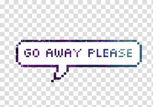 go away please speech cloud transparent background PNG clipart