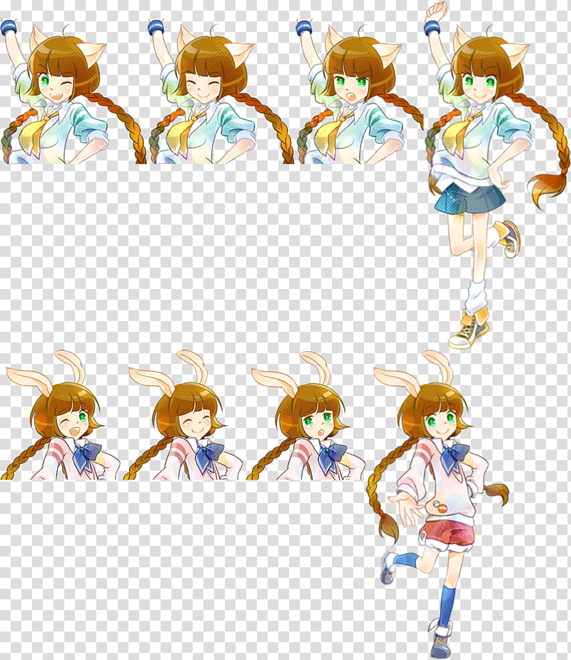 Portrait Mimi and Nyami Sprite transparent background PNG clipart