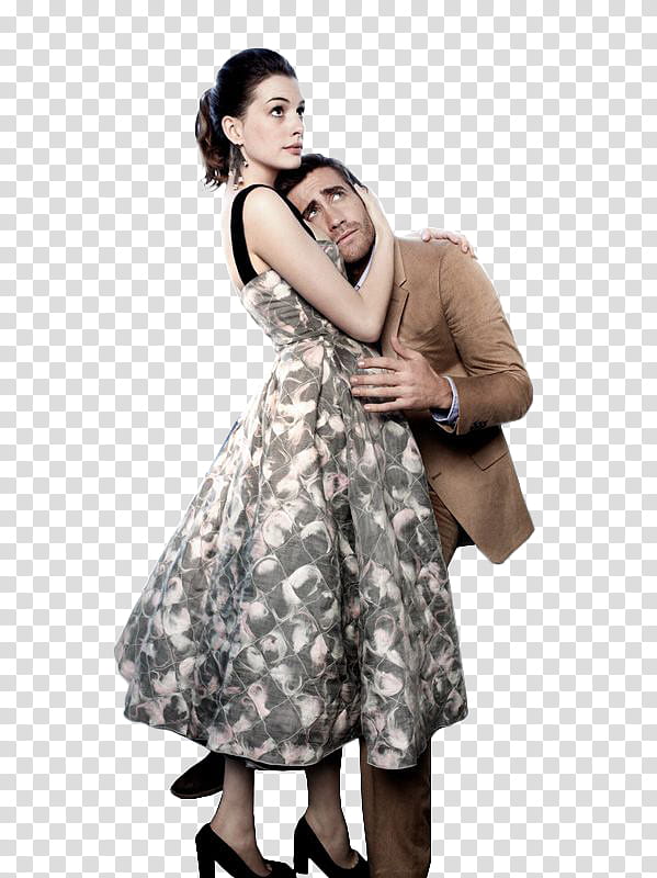 ANNE HATHAWAY Y JAKE GYLLENHAAL,  transparent background PNG clipart