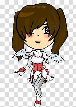 Dolls, girl with white wings transparent background PNG clipart