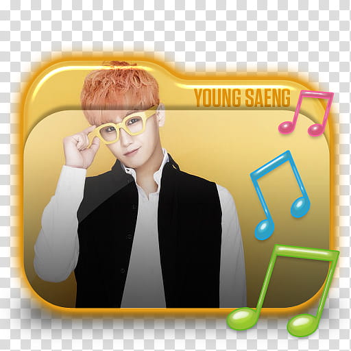 SS Heo Young Saeng Folder Icon ,  transparent background PNG clipart