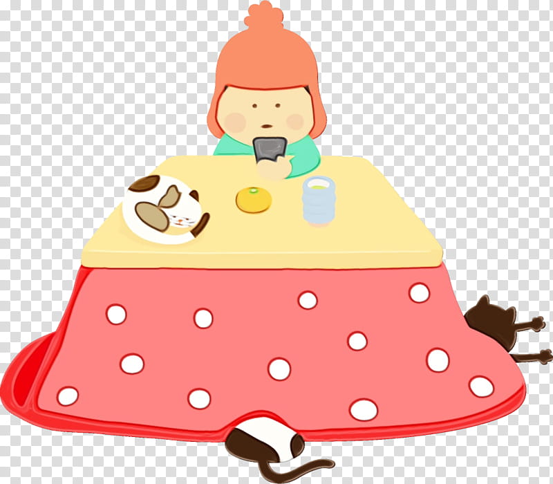 cake cake decorating, Winter Home, Winter Girl, Watercolor, Paint, Wet Ink transparent background PNG clipart