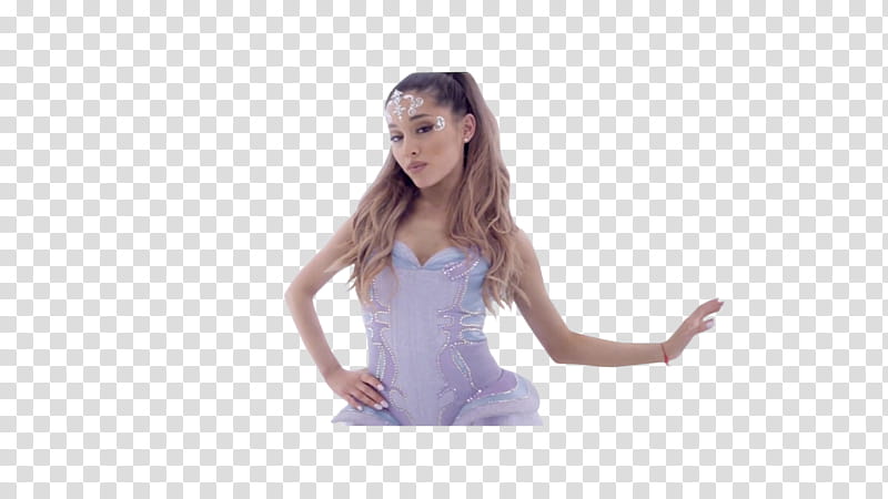 Break Free Ariana Grande, white and blue ceramic figurine transparent background PNG clipart