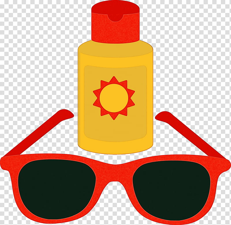 Sunglasses, Watercolor, Paint, Wet Ink, Sunscreen, Cream, Mirror, Eyewear transparent background PNG clipart