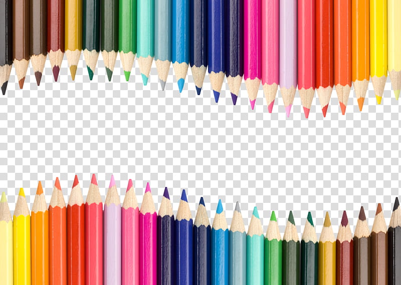 School, assorted color pens transparent background PNG clipart