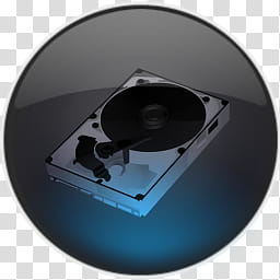 Inner Blue Circle, white and black turntable art transparent background PNG clipart