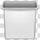 VannillA Cream Icon Set, Trash, white container transparent background PNG clipart