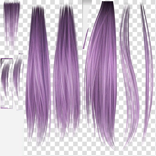DOALR Mugen Tenshin Shinobi for XNALara XPS, purple hair extension transparent background PNG clipart